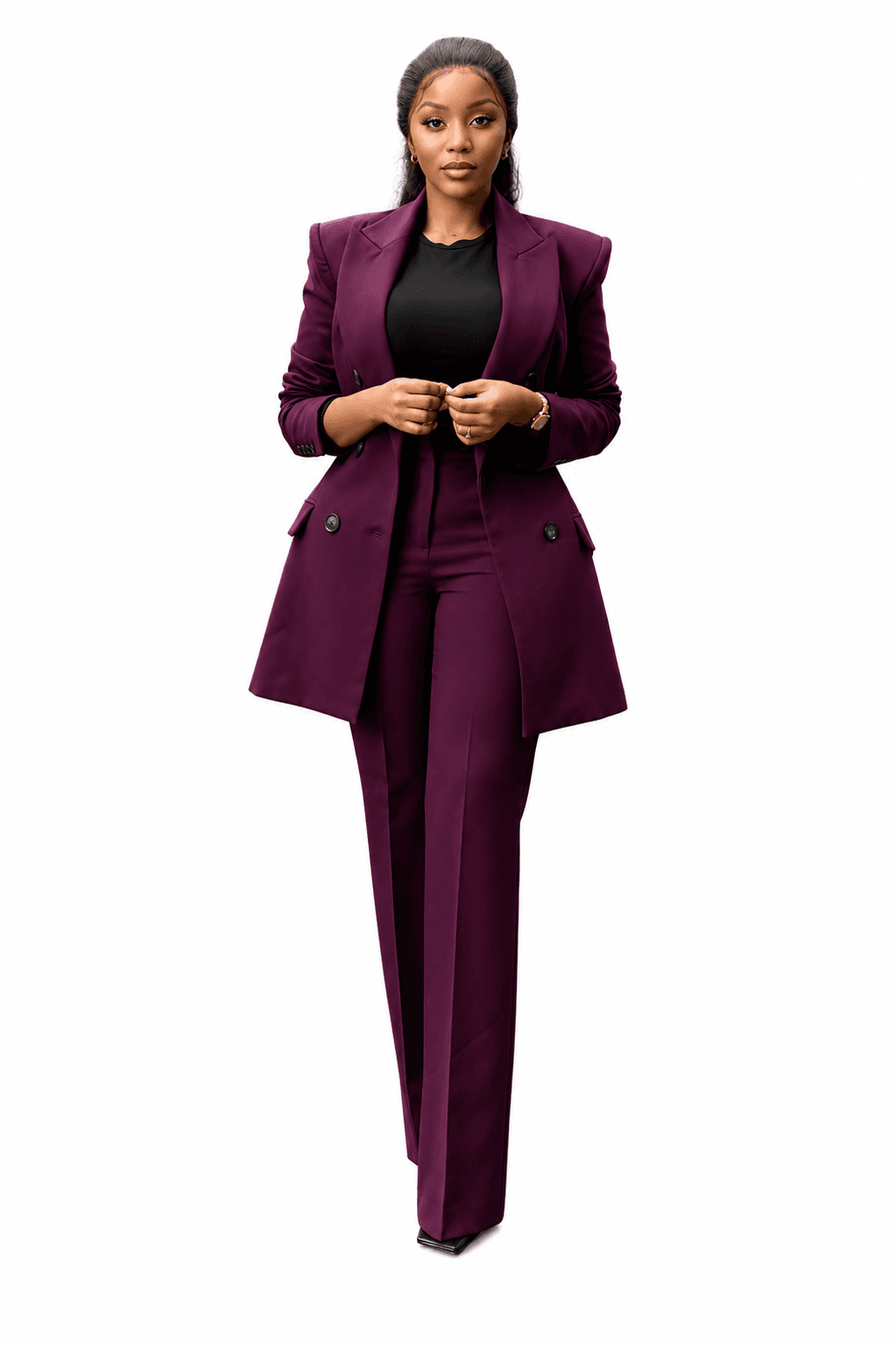 Plum Tailored Suit