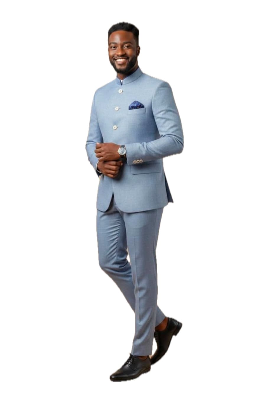 Sky Mandarin Suit